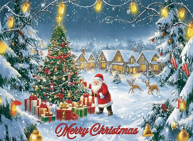 Santa’s Festive Christmas Village Puzzle | MakeYourPuzzles